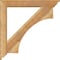 Ekena Millwork Westlake Traditional Rough Sawn Bracket w/ Offset Brace, Western Red Cedar, 6"W x 36"D x 36"H BKT0604X36X36WTL01RWR - alternate 2
